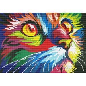 Cat in Dark, cats series cotton cats cross stitch kitcotton cross stitch kit