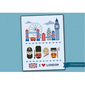 London Icon cotton cross stitch kit