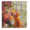Cat in Afternoon tea time  counted cr...