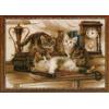 Cat in Study counted cross stitch kit...