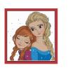 Elsa and Anna counted cross stitch ki...