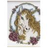 Unicorn and Rose cotton cross stitch ...