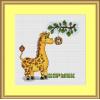 Cartoon Giraffe cotton cross stitch k...