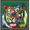 Tiger and Color cross stitch kit