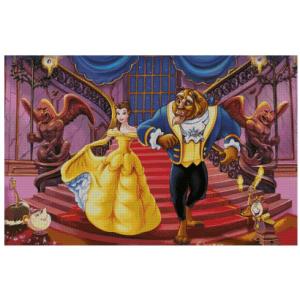 Happy Ending, Beauty and Beast Counted Cross Stitch Kits Egyptian Cotton Floss, 14ct,400x260 Stitch 82x58 cm Counted Cot