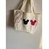 2 Pieces of Tote Bags Embroidery Kits,Learning,Practicing Easy Needlework, Stamped Children Cross Stitch Kits