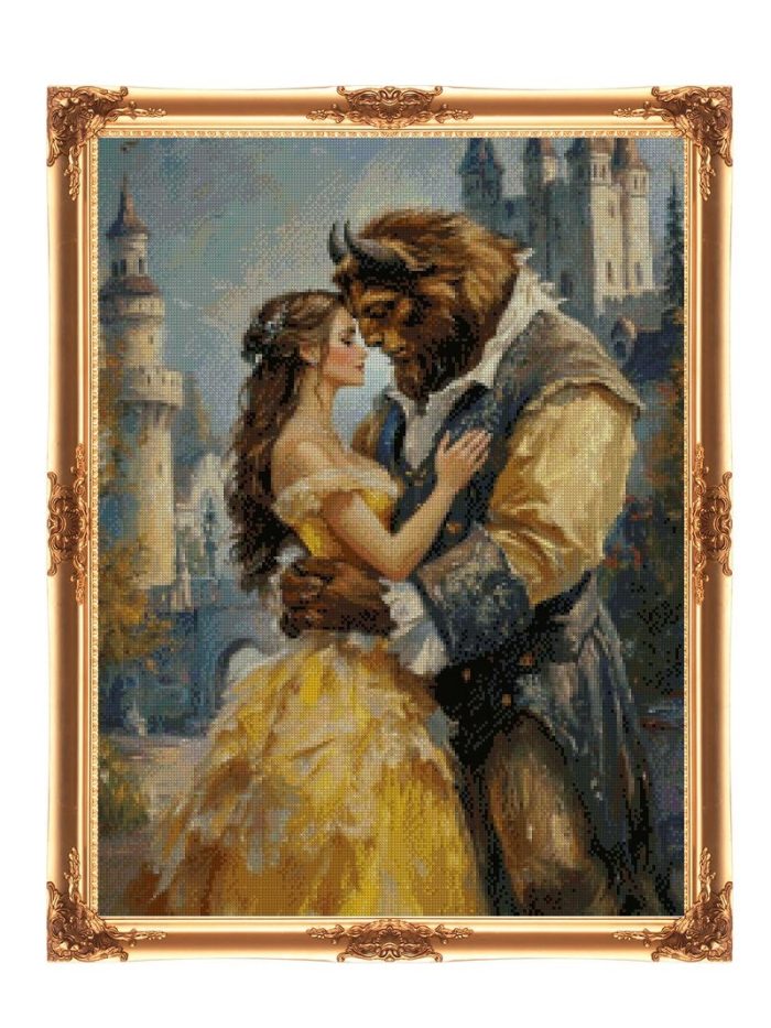 cross stitch beauty and beast