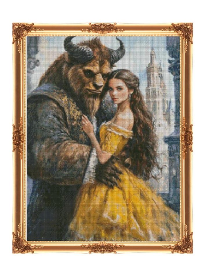 cross stitch beauty and beast