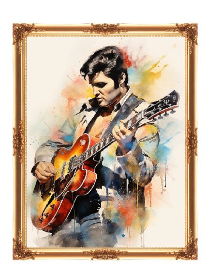 18ct counted 14ct cross stitch kit Elvis singer portrait cross stitch kit