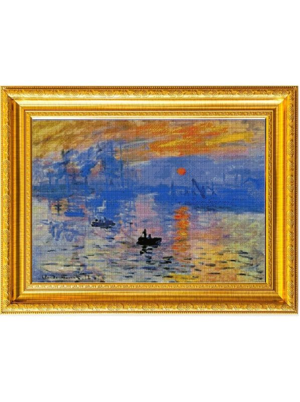 Impression, Soleil Levant,Sunrise Cross Stitch Kits