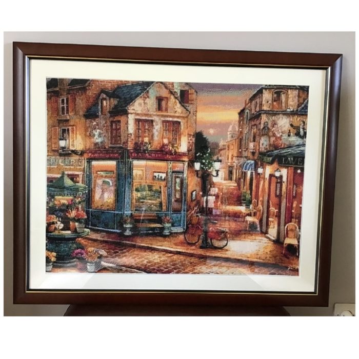 super big counted 14ct cross stitch kit european street scene cross stitch kit