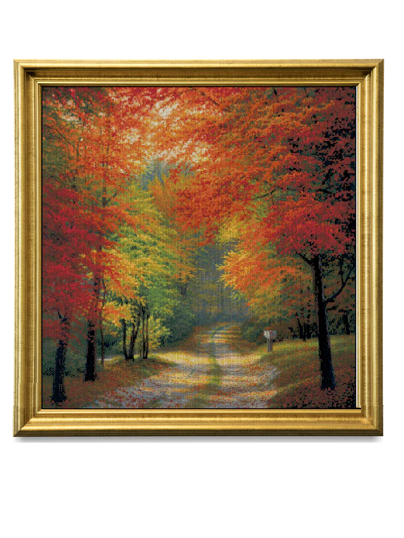 super big counted 14ct cross stitch kit european street scene cross stitch kit