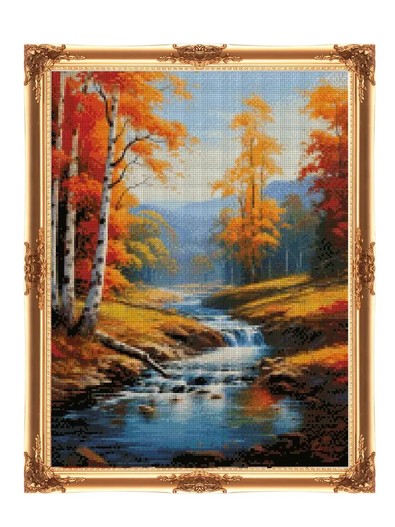 super big counted 14ct cross stitch kit european street scene cross stitch kit