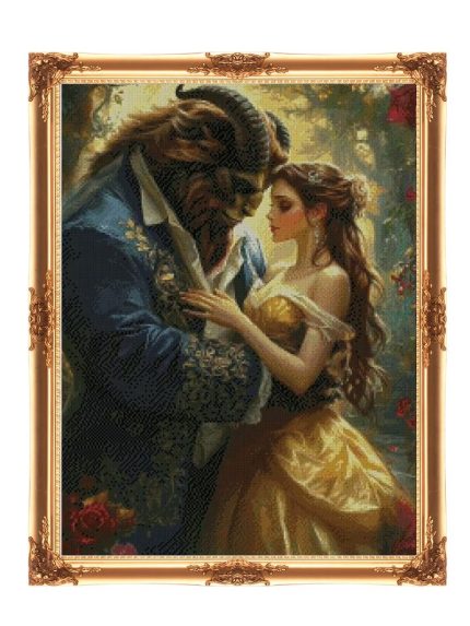 cross stitch kits beauty and beast