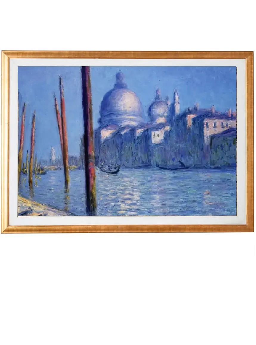 Monet oil painting counted 14ct cross stitch kit european street scene cross stitch kit
