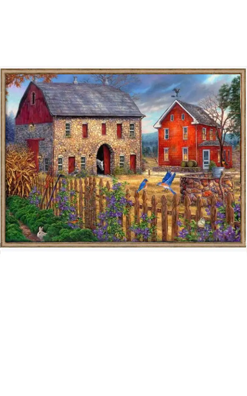 super big counted 14ct cross stitch kit european street scene cross stitch kit