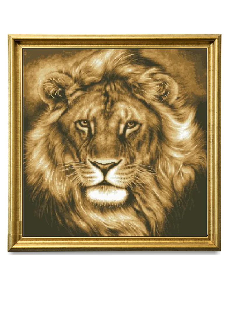 cross stitch kits lion counted cotton cross stitch kits for adults