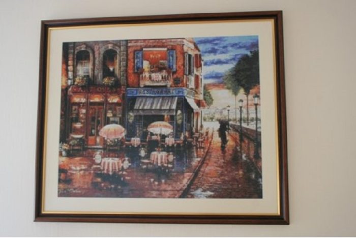super big counted 14ct cross stitch kit european street scene cross stitch kit