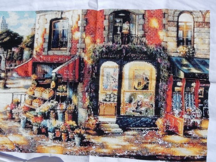 super big counted 14ct cross stitch kit european street scene cross stitch kit