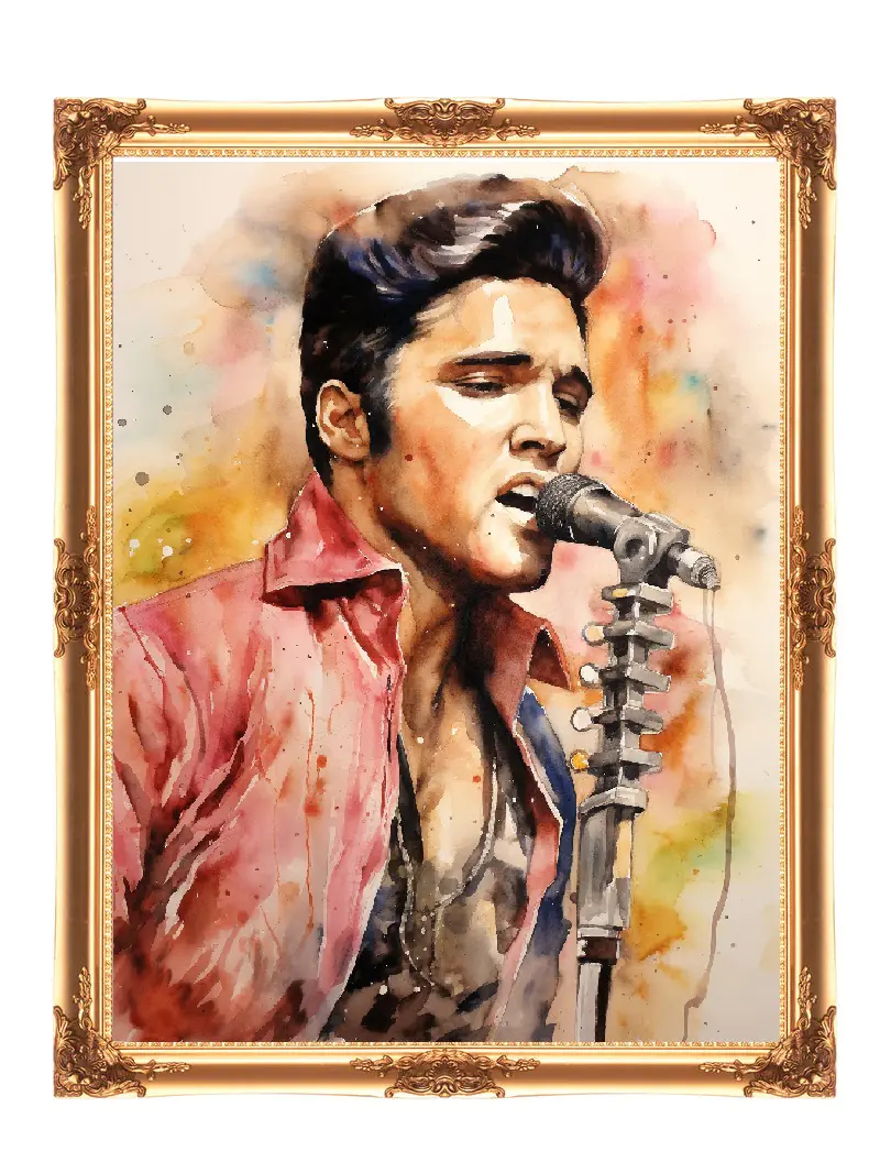 18ct counted 14ct cross stitch kit Elvis singer portrait cross stitch kit
