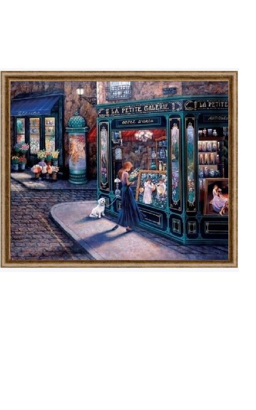 super big counted 14ct cross stitch kit european street scene cross stitch kit