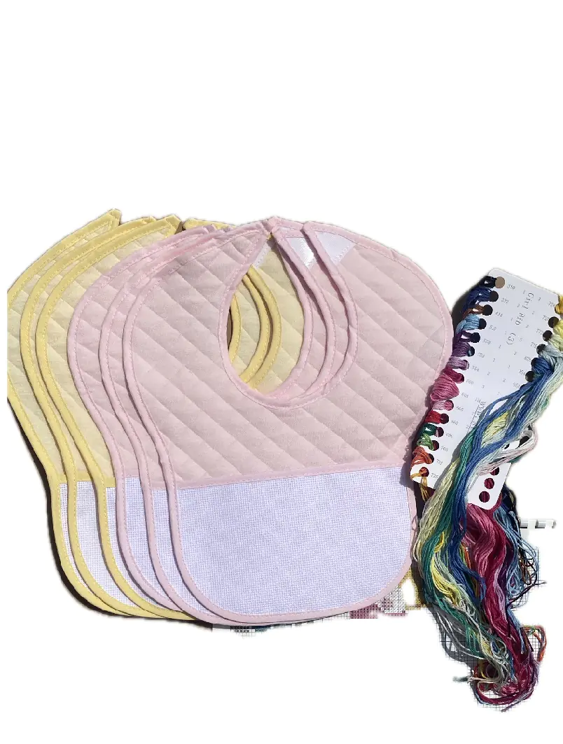 blank cross stitch bib to cross stitch