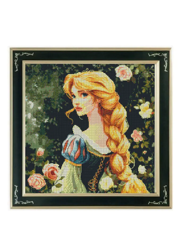 princess cross stitch kits, cotton cross stitch
