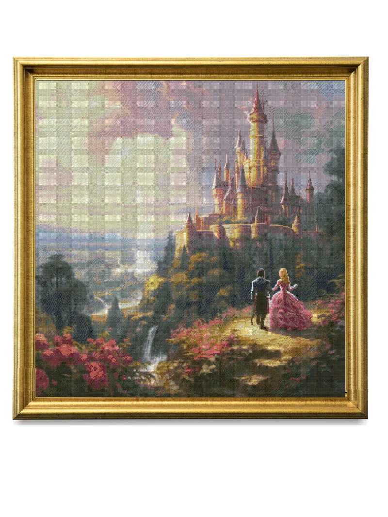 fairy story themed cross stitch kits,cotton counted cross stitch kit