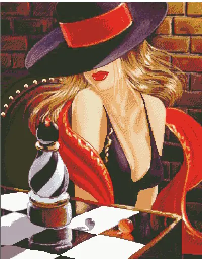 charming queen vintage style series cross stitch kits, portrait of beauty cross stitch kits