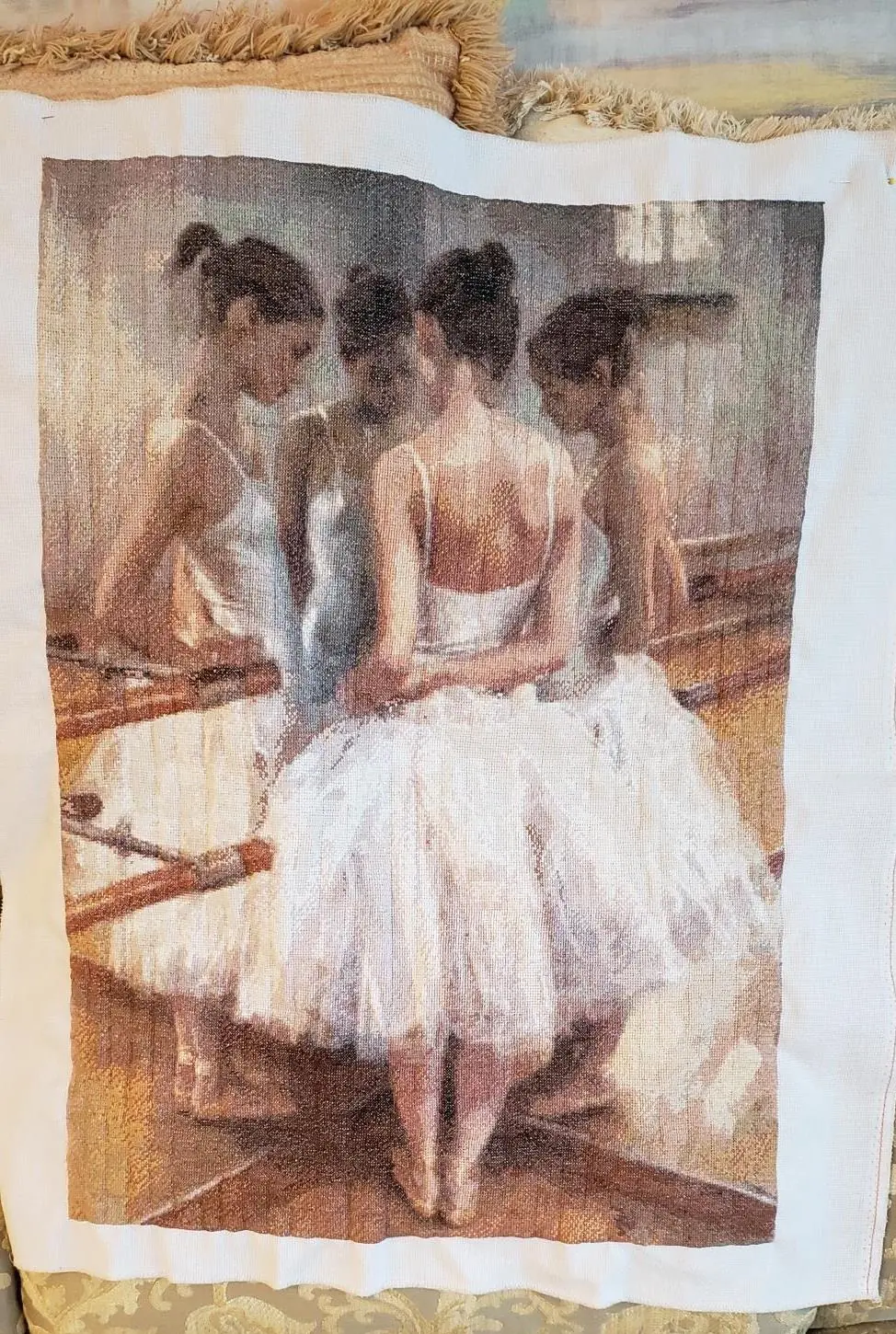 Ballerina, dancer, super big eye catching wall sampler DIY cross stitch kits oil painting, cross stitch kits
