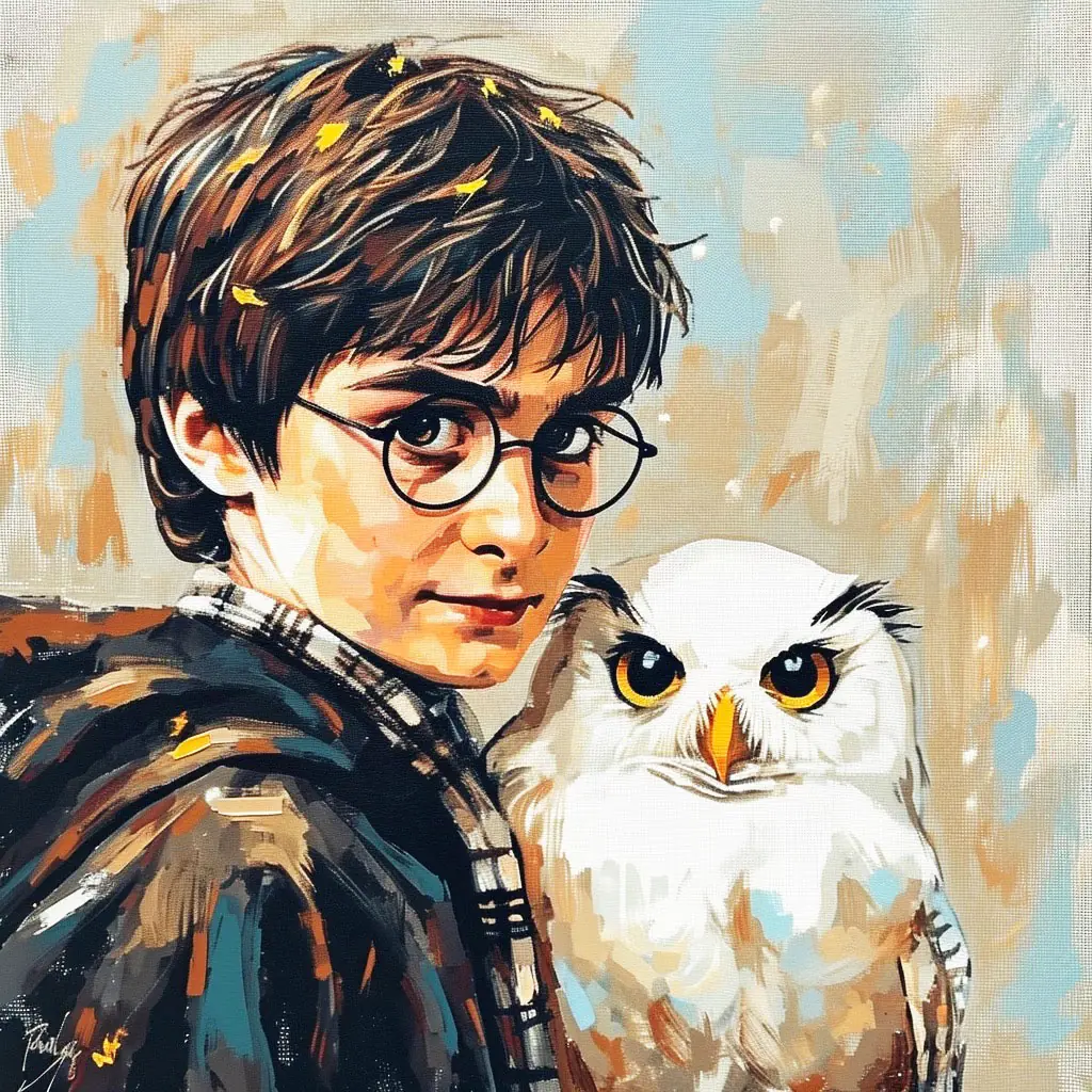harry potter and hedwig cross stitch kits, counted cotton cross stitch kits