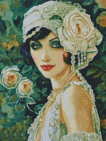 charming lady series cross stitch kits, portrait of beauty cross stitch kits