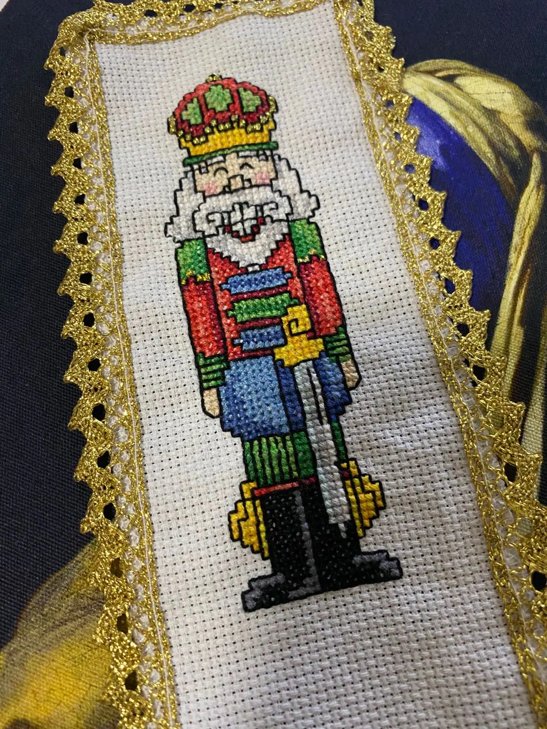 soldier nutcrackers DIY bookmark cross stitch kits,14ct needlework bookmarks,small easy cross stitch kits for beginners