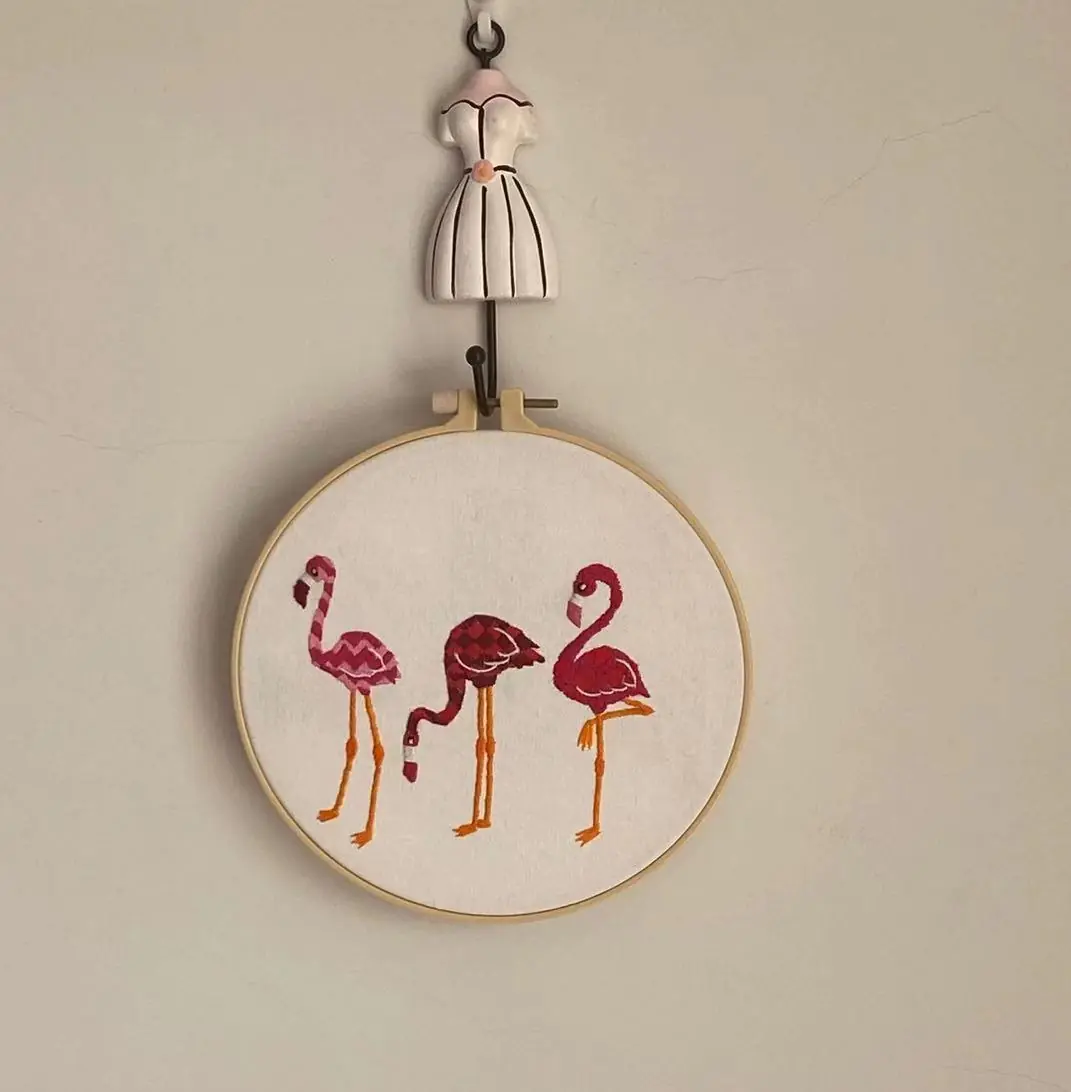 stamped cotton easy cross stitch, preprinted hand embroidery kits