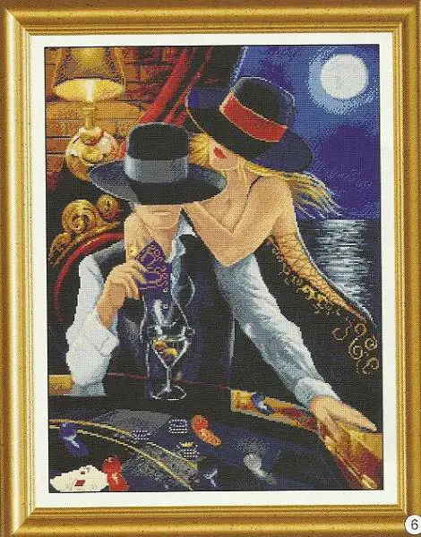 charming queen vintage style series cross stitch kits, portrait of beauty cross stitch kits