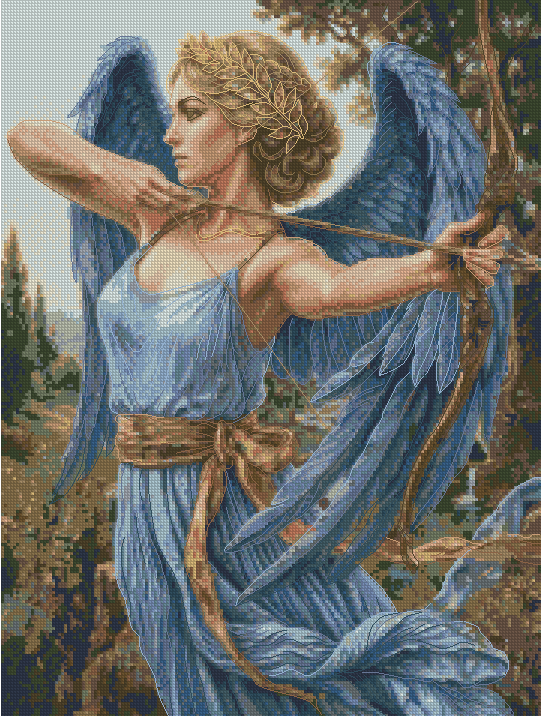 Artemis greek godness counted cross stitch kits,cotton advanced DIY time consumer hobby