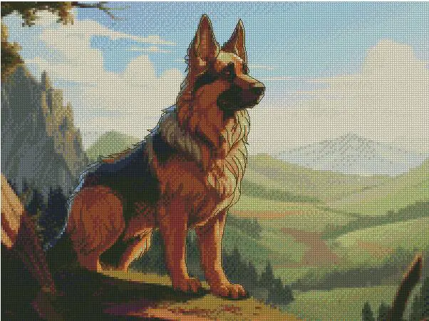 a dog cross stitch kits
