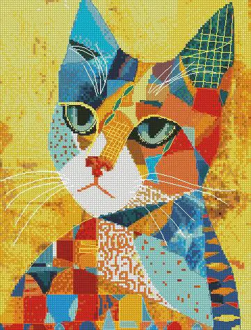 cat cross stitch kits, high quality cotton counted cross stitch budget cross stitch kits