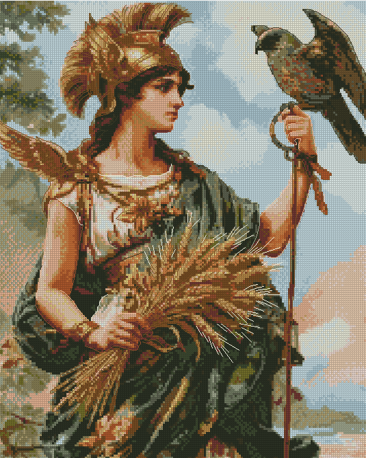 Hera greek godness counted cross stitch kits,cotton advanced DIY time consumer hobby