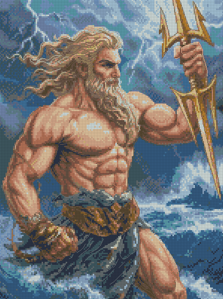 Zeus greek godness counted cross stitch kits,cotton advanced DIY time consumer hobby