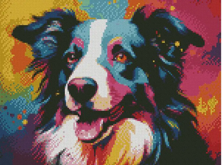 my dear dog Small Easy Counted Cotton Cross Stitch kit, 14ct,100x100stitch,17x17cm Fast Cross Stitch for Beginner